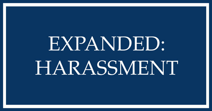 expanded-harassment expanded harassment statute