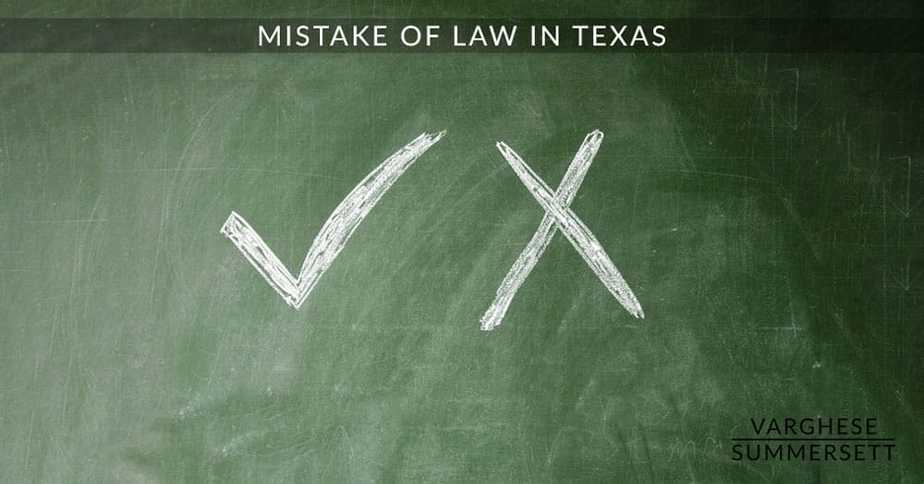 mistake of law | Varghese Summersett mistake of law as a defense