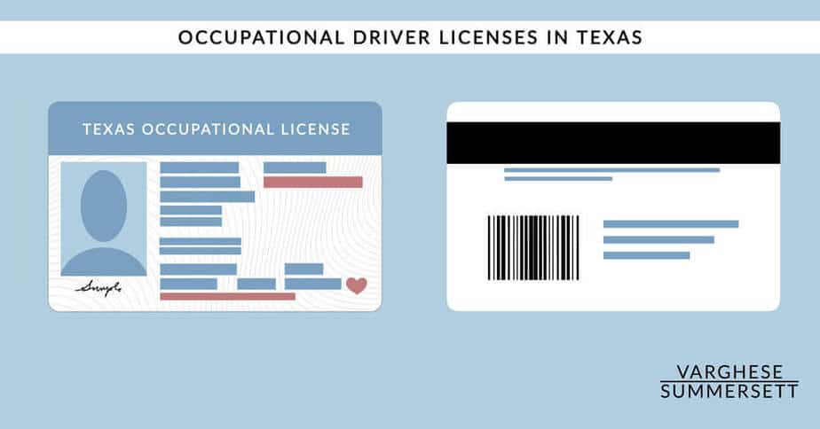 texas occupational drivers license 1 | Varghese Summersett Texas Occupational Driver's License